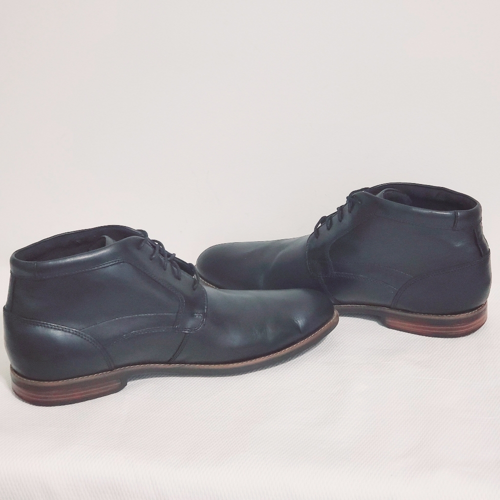 Rockport Hydro Shield Waterproof Black Leather Chukka Boots Mens 13 - Picture 3 of 10